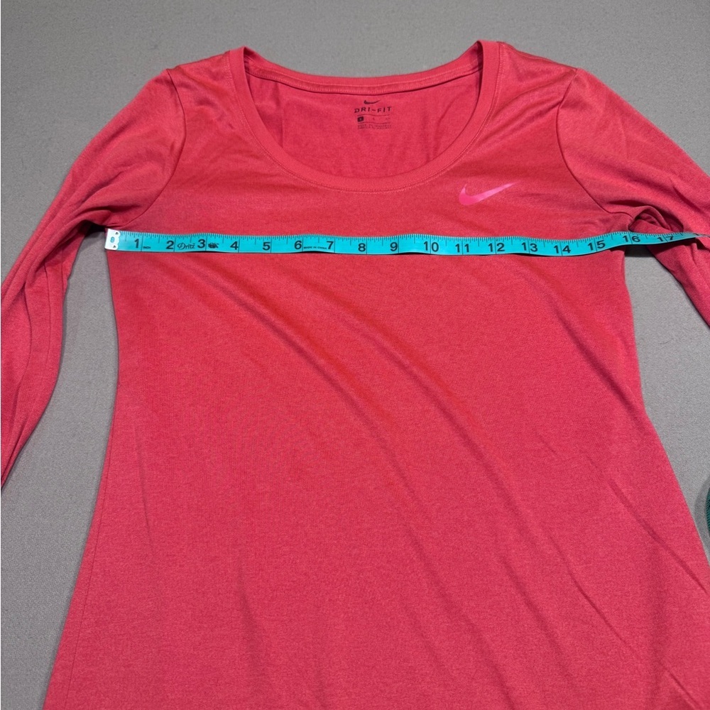 Nike Dri-Fit Red Long Sleeve Women's Shirt - Picture 4 of 6